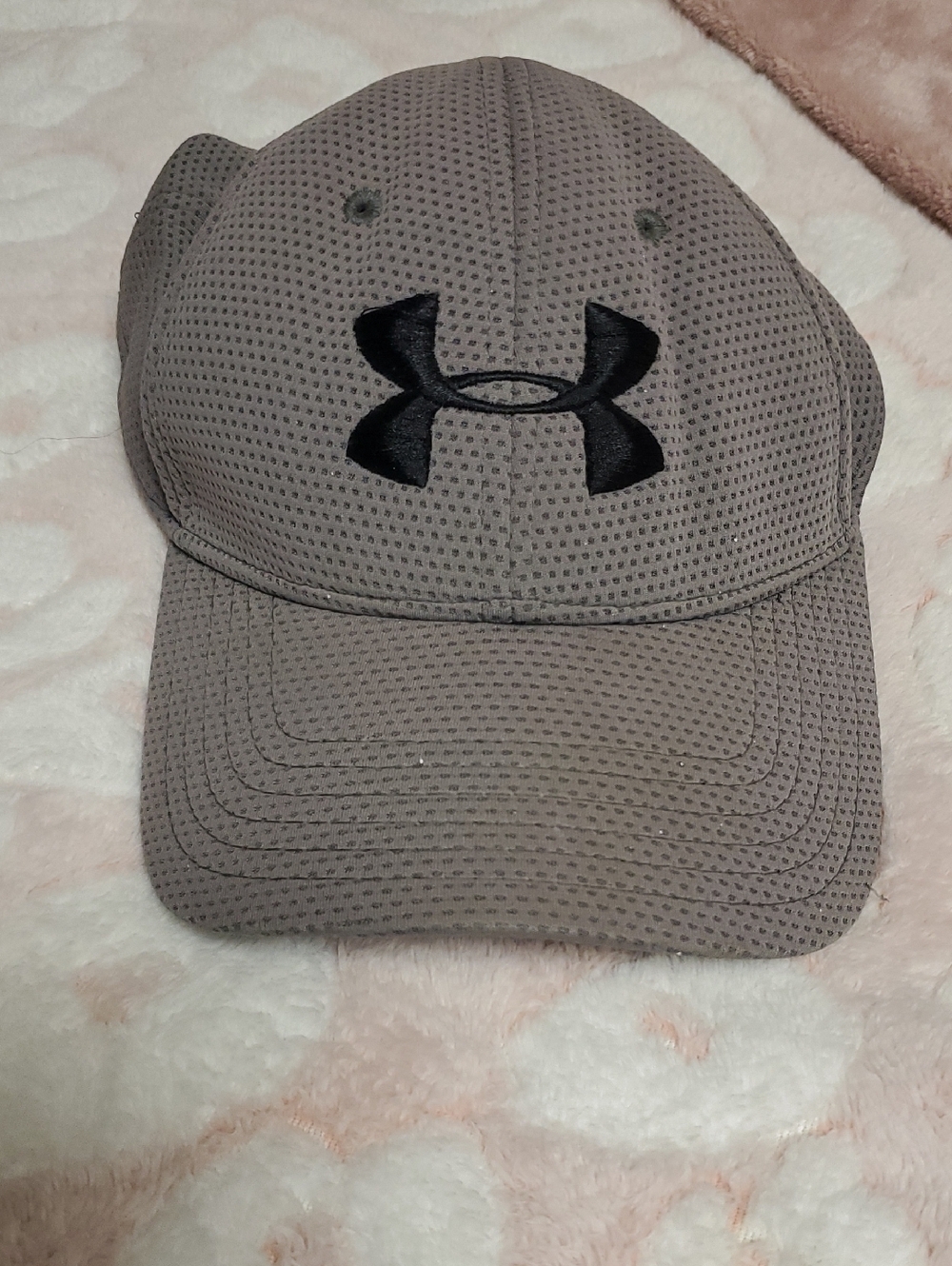 Under Armour Taupe Mesh Cap with Black Logo